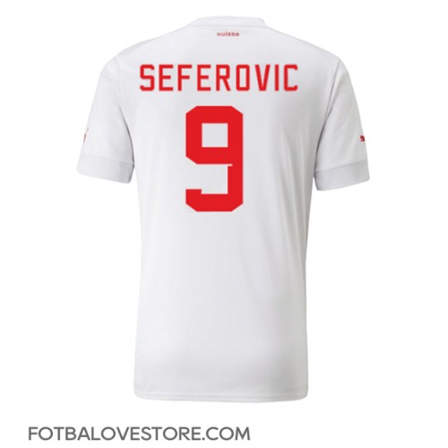 Švýcarsko Haris Seferovic #9 Venkovní Dres MS 2022 Krátkým Rukávem